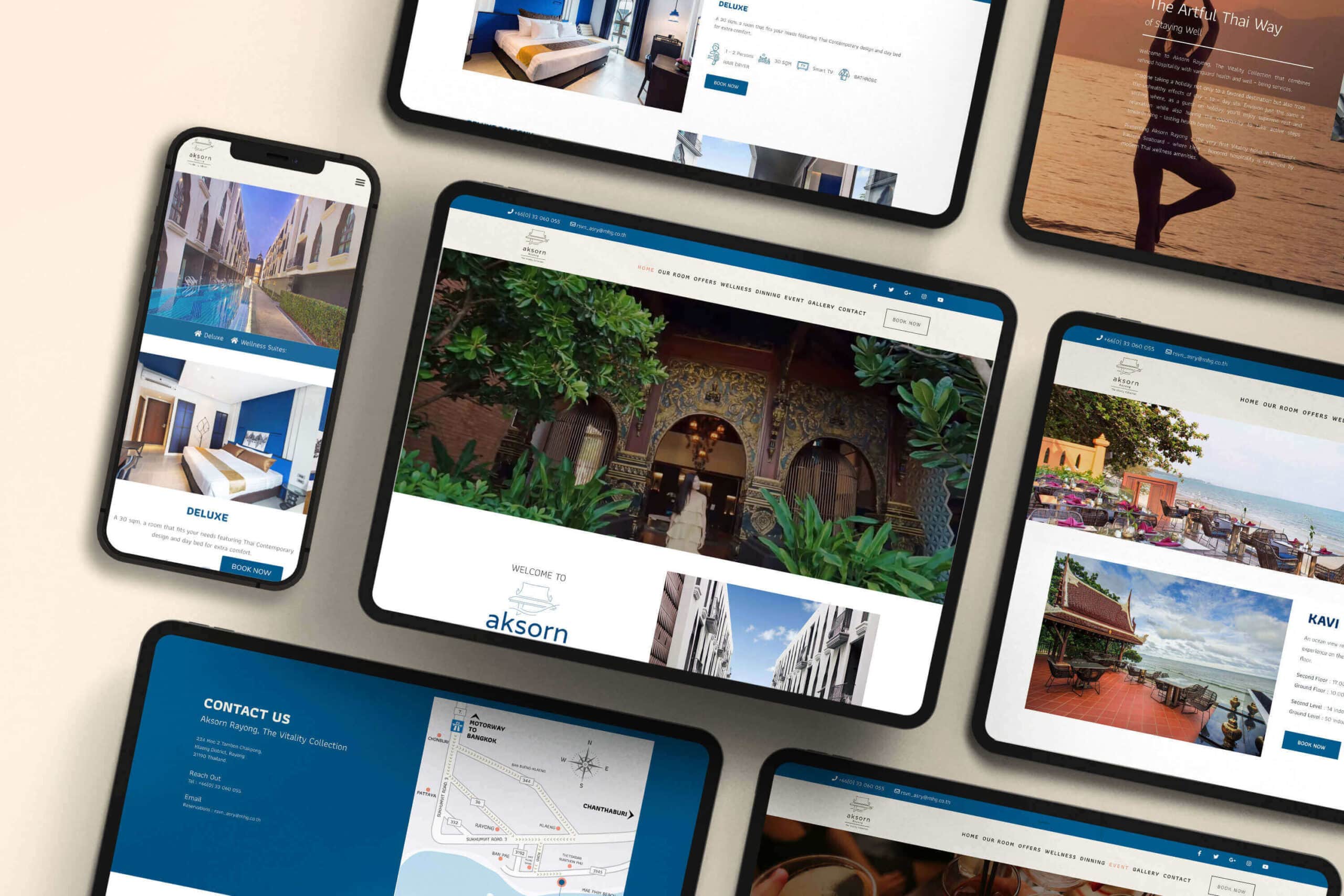 Aksorn Rayong With Profile website design services and other services by nConnect